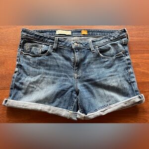 Pilcro and the Letterpress Denim Jean Shorts
